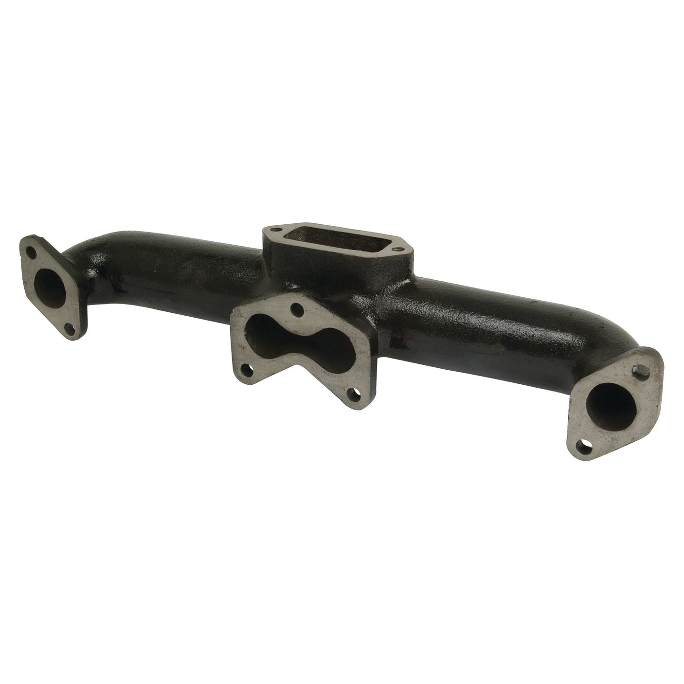 A Sparex Exhaust Manifold (4 Cyl.), Sparex Part No. S.57474, featuring four mounting points and a central outlet.