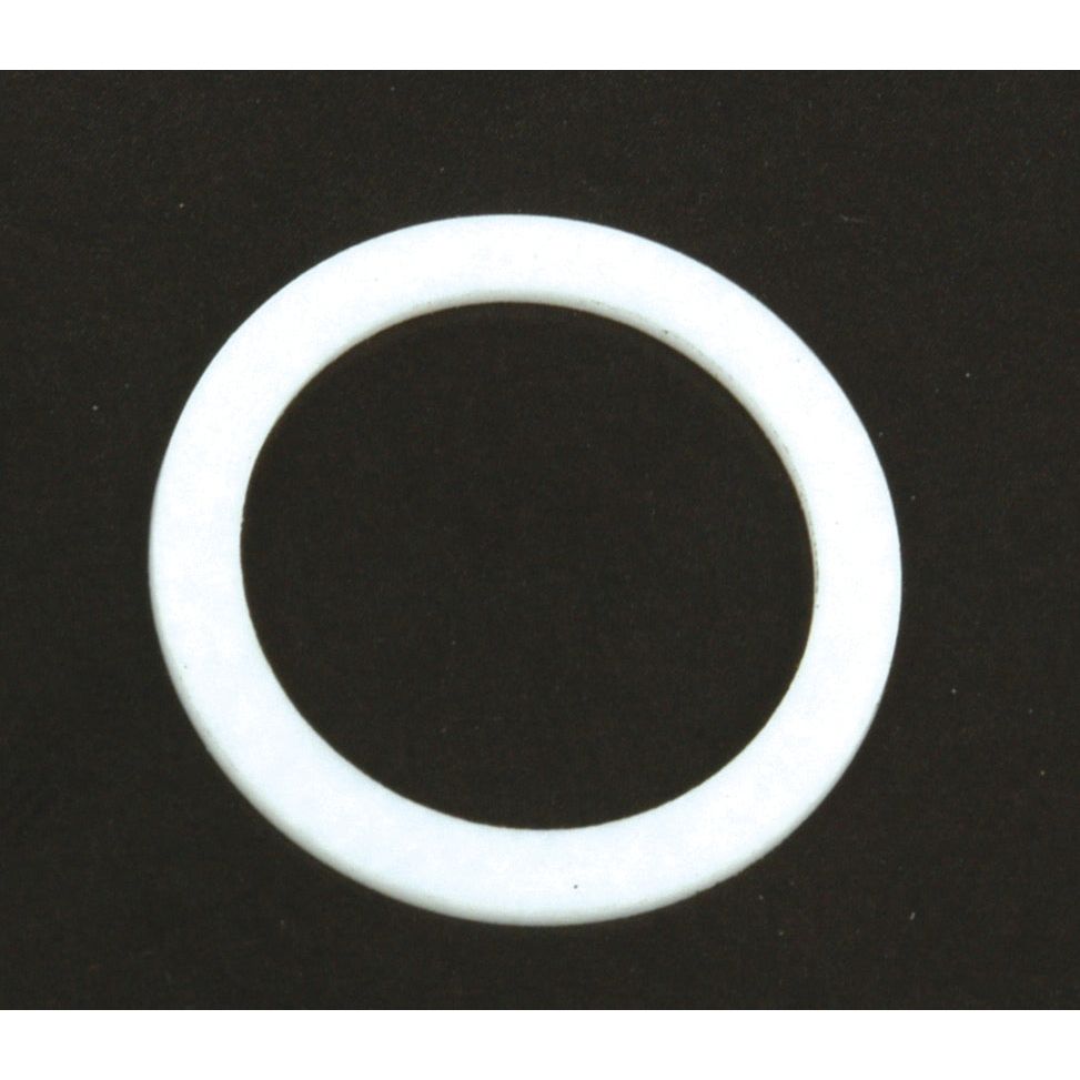 A white circular ring or gasket, identified as the PTFE Back-up Ring BS211/4E.045TH from Sparex (Part No. S.5749), set against a black background.