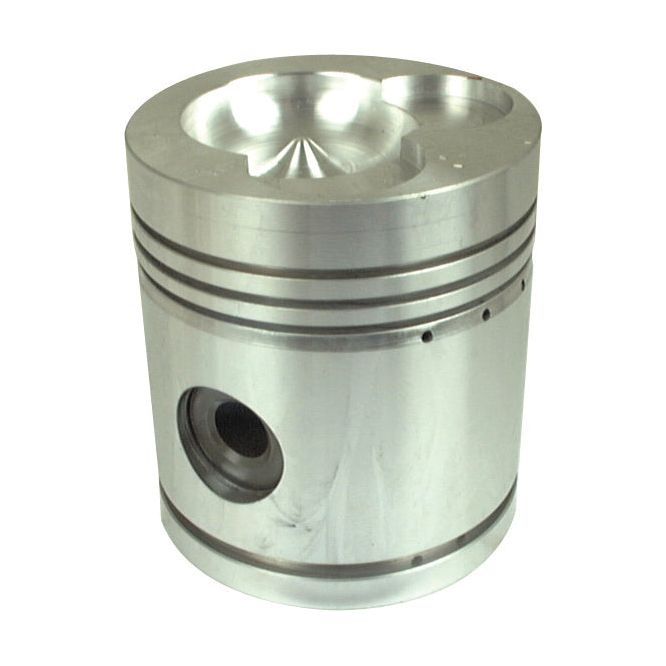 The Sparex Piston (Standard) - S.57505 is a metal piston featuring multiple grooves and a hole on the side, designed for use in internal combustion engines, ensuring optimal performance through precise bore diameter measurements.