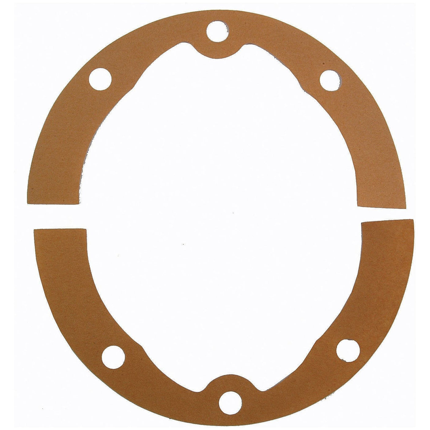 The Sparex Rear Main Housing Gasket (Part No. S.57564) is a brown circular gasket featuring five holes and a gap, designed for sealing engine parts like the David Brown engine or Case IH Rear Main Housing.