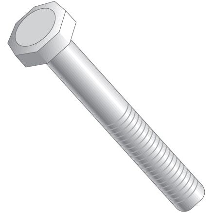 Illustration of a Sparex Metric Setscrew, M6x30mm (DIN 933) with a threaded shaft, shown in a tilted position.