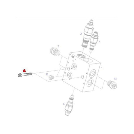 Fendt - M8x65 Screw - X485008342000 - Farming Parts