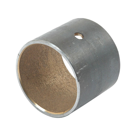 The Sparex Small End Bush, featuring an inner diameter of 35.2mm and listed under Part No. S.57674, is a cylindrical metal bushing with an open interior and a small side hole, making it ideal for use in Case IH equipment.