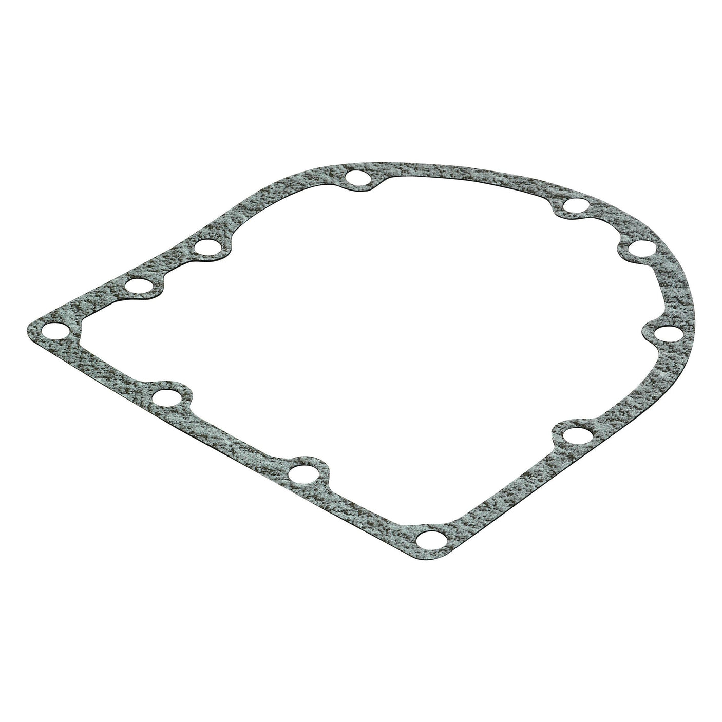 The Rear Main Housing Gasket (Sparex Part No. S.57692) by Sparex is a greenish-grey gasket featuring multiple holes, designed for sealing and preventing leaks in machinery or engines, and is compatible with Case IH models.