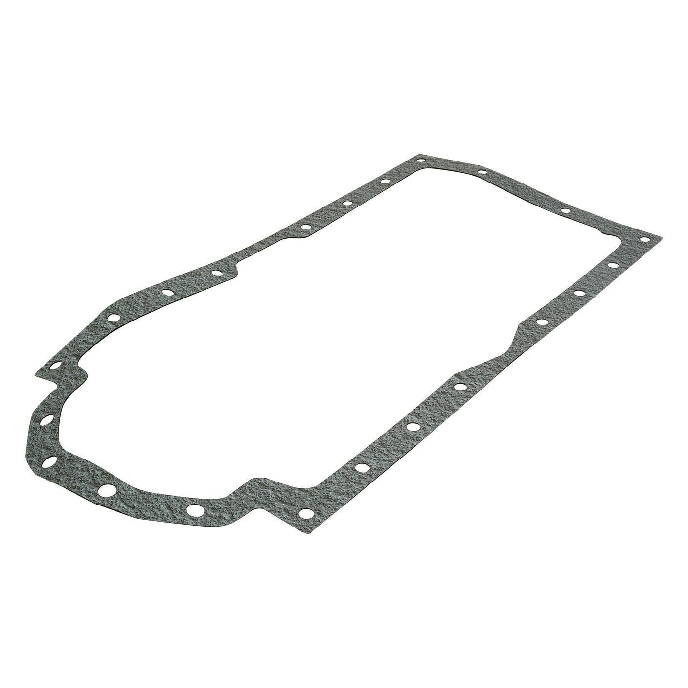 The Sparex S.57696 sump gasket is a rectangular gasket featuring multiple bolt holes along its perimeter, specifically designed to seal between Case IH engine components in 4-cylinder models including D206, D239, D246, D268, and DT239.