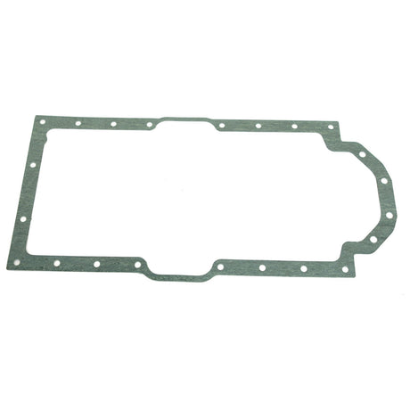 A rectangular green Sump Gasket - 4 Cyl. (D206, D239, D246/D268, DT268) by Sparex, featuring evenly spaced holes along the edges for mounting and suitable for International Harvester and Case IH equipment.