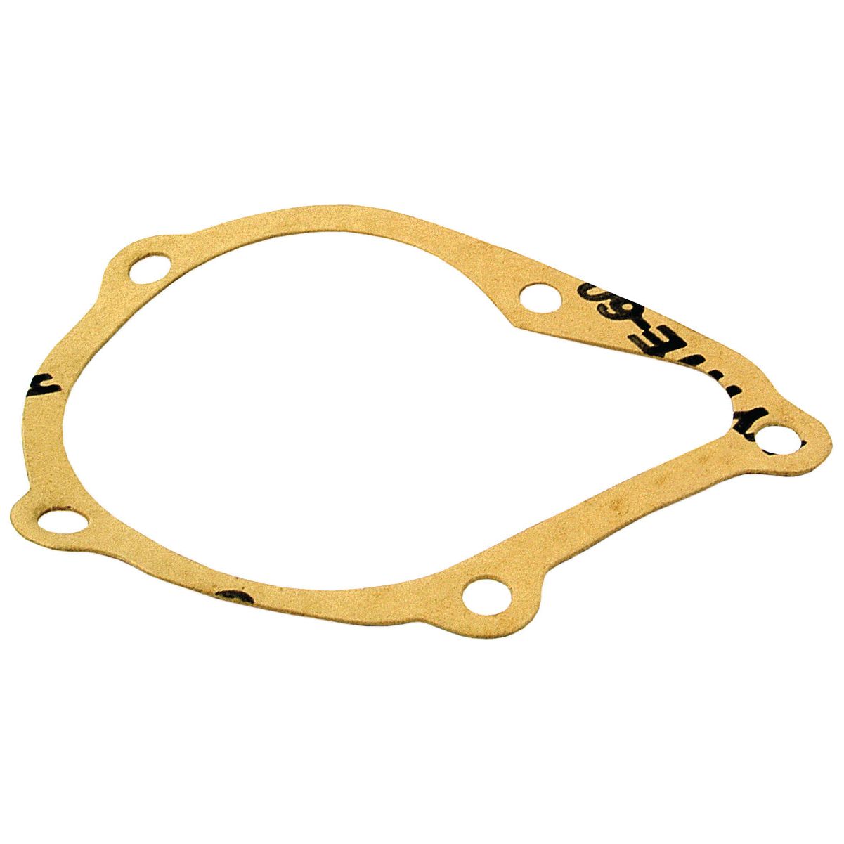 A flat, irregularly shaped gasket with multiple holes, likely used for sealing joints in mechanical or automotive parts, such as the Water Pump Assembly (Supplied with Pulley) - Sparex Part No. S.57753 or compatible components from Sparex.