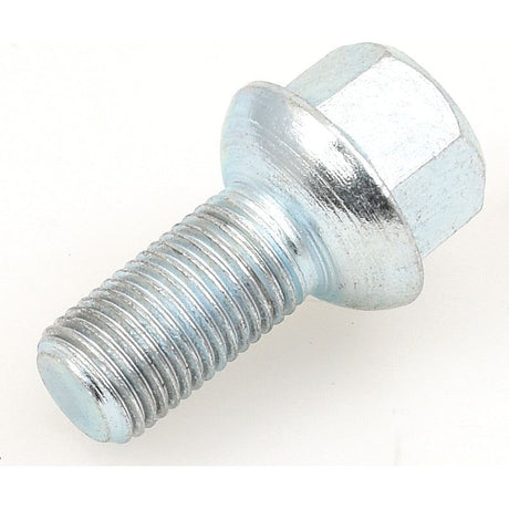 A Cone Wheel Bolt M14 x 1.5 x 47mm, Sparex Part No.S.57764, in silver metal featuring a threaded shaft and a flange near the head, designed for Case IH applications.