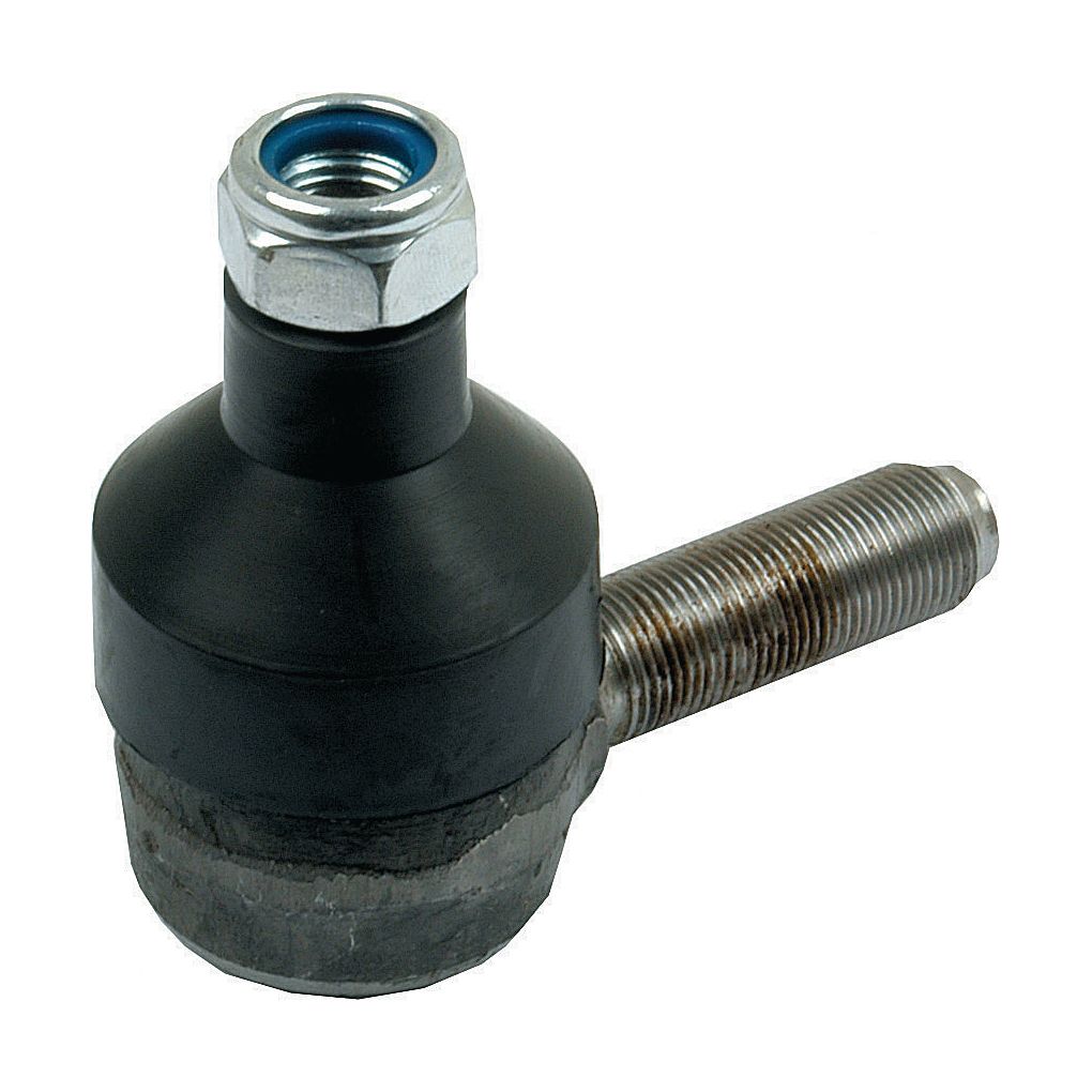 A black metal Track Rod by Sparex, model S.57783, featuring a male-threaded ball joint with a straight design, an 80mm length rod, and a hexagonal nut on top.