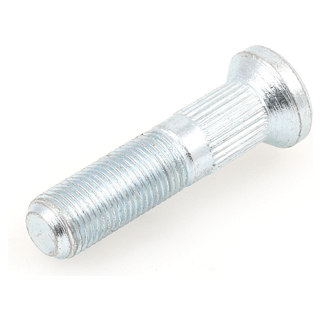 The Sparex Wheel Stud 1/2" x 2" (UNF) Grip Ø: 5/8'' (Sparex Part No. S.58715) is a metallic bolt featuring a partially threaded shaft and a round head, making it ideal for automotive applications.