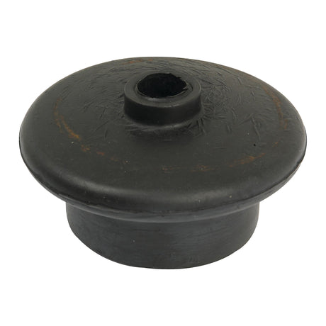 The Sparex Rubber Boot for Gear Lever (Part No. S.58716), featuring a flared, disc-shaped top and a cylindrical bottom section, is ideal for use in Leyland tractor parts.