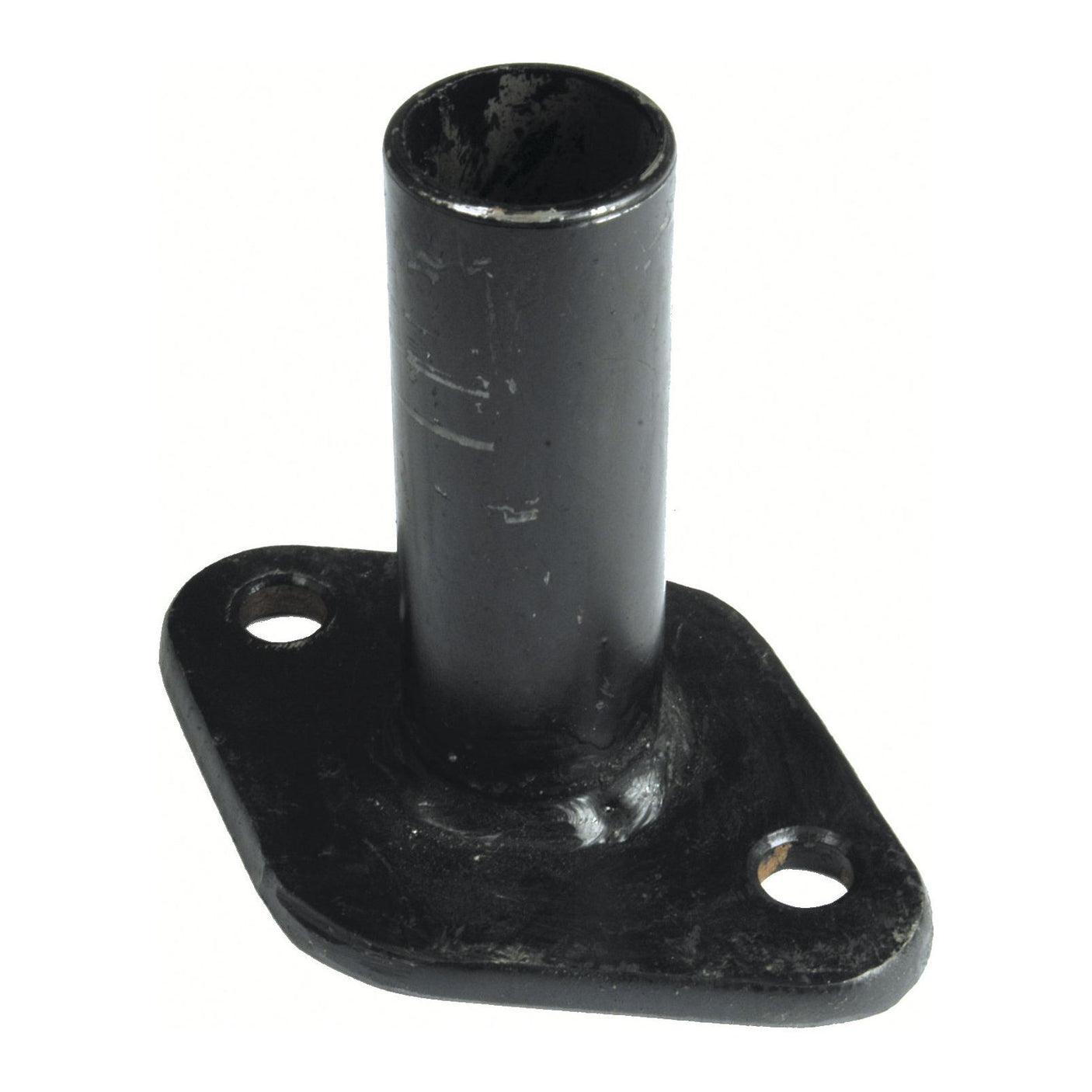 A black metal bracket with a cylindrical tube extending upward, reminiscent of an **Exhaust Manifold Pipe** (**Sparex Part No. S.58723**), mounted on a flat base with two bolt holes, from the **Sparex** brand.