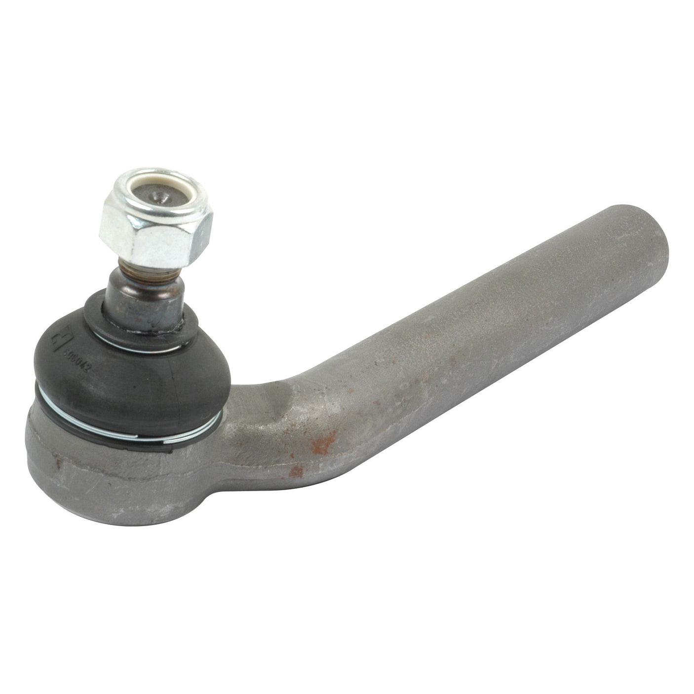 The Sparex Track Rod - S.58750, a metallic automotive tie rod end with a 267mm length, threaded stud, and hexagonal nut featuring an M24 x 1.5 RH female thread, is shown on a white background.