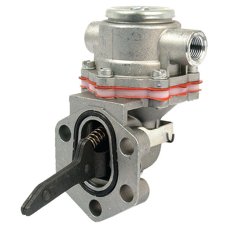 A Sparex Fuel Lift Pump (Part No. S.58756) is a metallic industrial valve with a lever and multiple connection points designed for fluid control systems, frequently used alongside International Harvester engines.