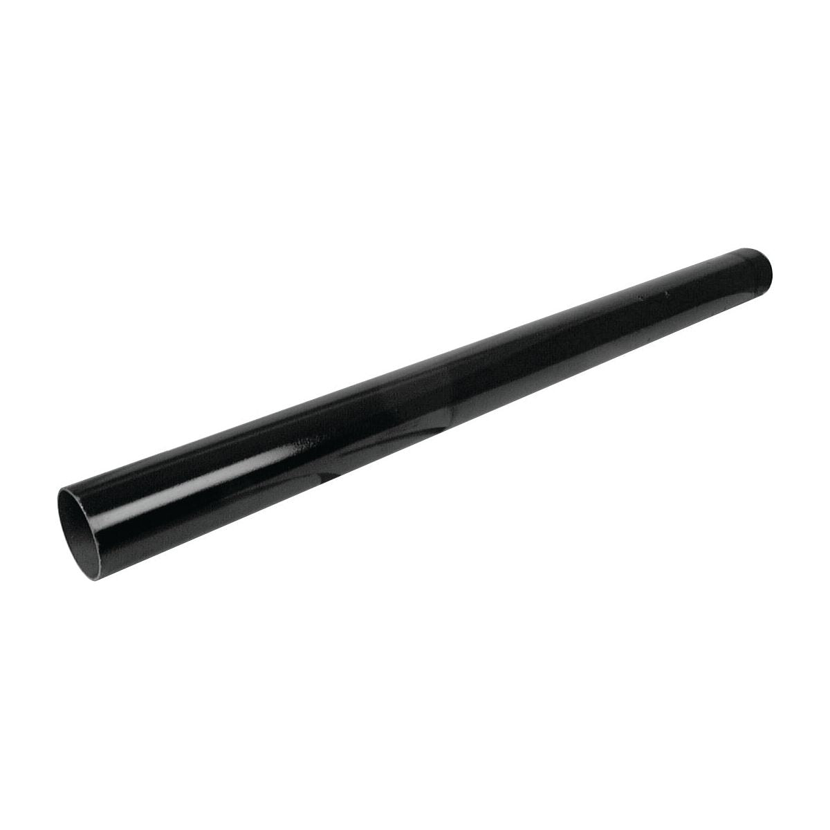 A smooth, black, cylindrical Silencer - Pipe - S.58855 from Sparex is shown against a white background. It appears to be made of plastic or metal.