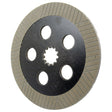 The Brake Friction Disc by Sparex, model S.58880, is a circular metal disc with an outer diameter (OD) of 306mm. It features six evenly spaced holes and a gear-like center, along with a grooved outer section and a smooth inner area for optimized performance. Additionally, it includes paper lining for enhanced functionality.