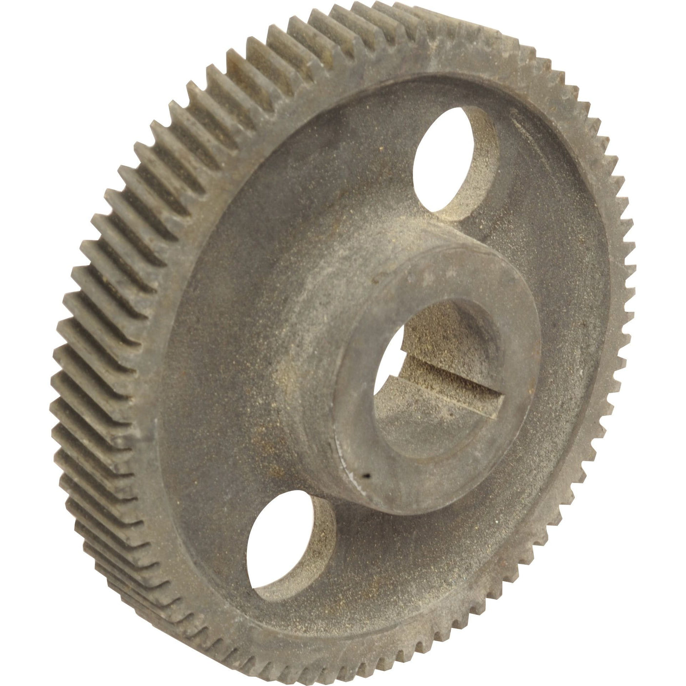 The Timing Gear - S.59076 by Sparex features two large holes, one small hole, and evenly spaced teeth around its circumference, making it perfect for applications that demand precise alignment and durability. For specific uses and tariff code information, please refer to our catalog.