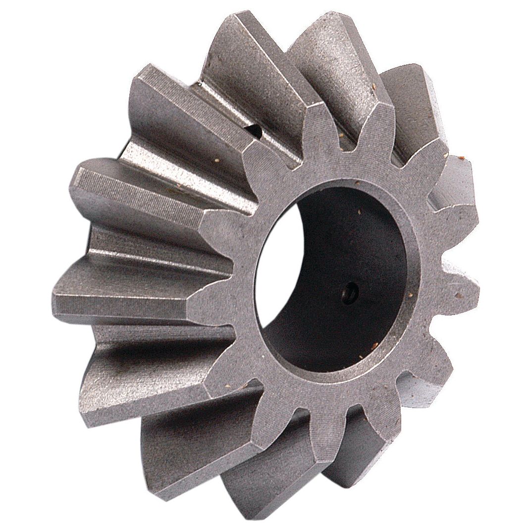 A metallic Differential Gear with 12 teeth and a central hole, featuring angled and sharply defined edges, designed for Case IH MAXXUM's differential system, available as Sparex Part No. S.59138 from the brand Sparex.