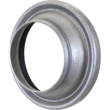 A Sparex Weld on Coupling - Female - 4'' (108mm) (Non Galvanised), product code S.59400, featuring a silver metallic finish and a circular flange with a smooth, rounded edge, similar to a Bauer fitting.