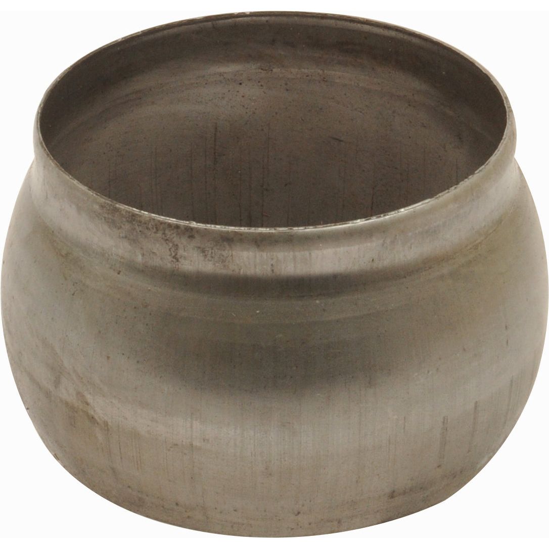 A product named "Weld on Ball - Male - 4'' (108mm) (Non Galvanised)" by Sparex, featuring a brushed finish with a wide opening and no handles.