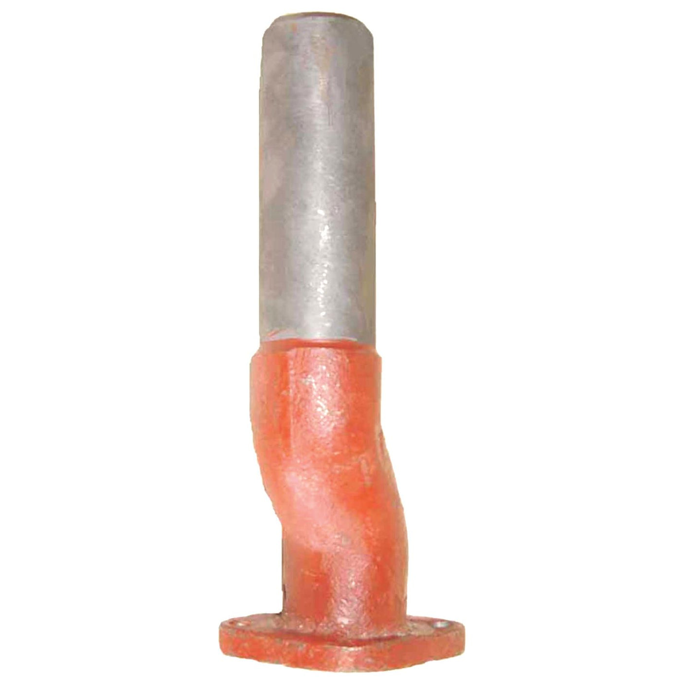 An exhaust elbow from the Sparex brand, specifically the Sparex Part No. S.59580, features a red-brown base, a slight curve in the middle, and a straight cylindrical upper section that closely resembles an International Harvester exhaust manifold.