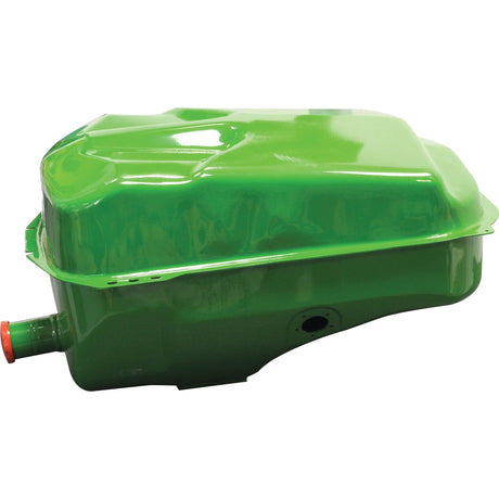 A Sparex Fuel Tank with Part No. S.59688, featuring a green body and an orange cap similar to those used by John Deere, placed on a white background.