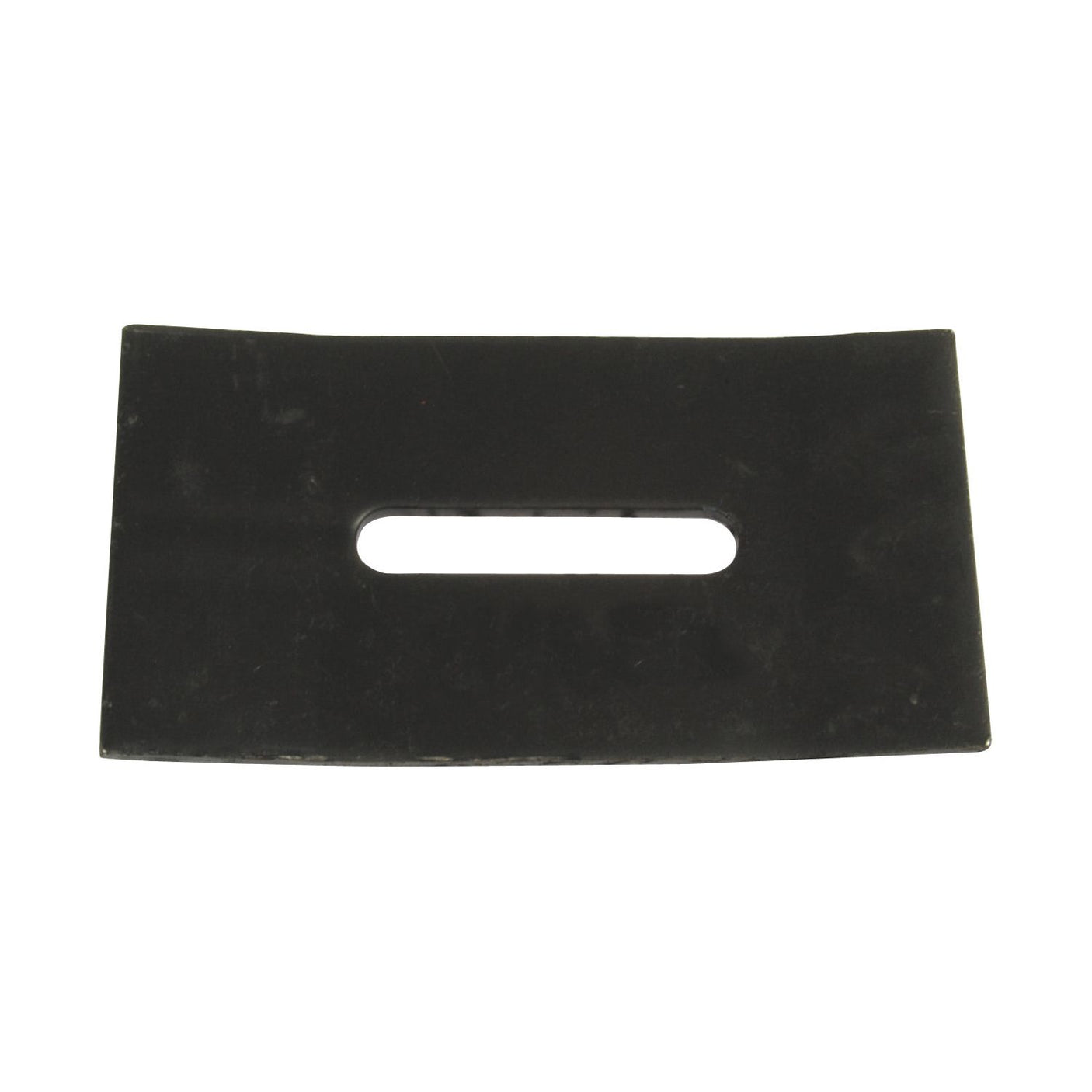 Introducing the Sparex S.59752 Scraper Plate, a rectangular black rubber gasket measuring 170x90x4mm. It features an oval-shaped hole in the center and is perfect for applications using Kuhn machinery. This high-quality component is compatible with Sparex parts, ensuring optimal performance and reliability.