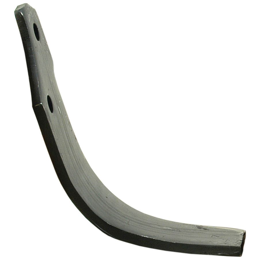 Rotavator Blade Curved LH 90x10mm Height: 257mm. Hole centres: 68mm. Hole⌀: 16.5mm. Replacement for Maschio
 - S.59755 - Farming Parts