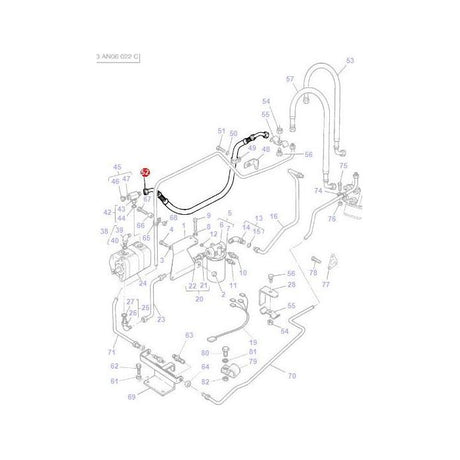 Massey Ferguson - Hose Assembly - 1696765M1 - Farming Parts