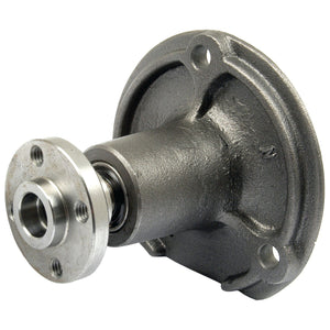 A gray metallic mechanical flange with a bolted design and a central bearing-like component, used in machinery or piping systems, similar to the Water Pump Assembly (Sparex Part No. S.60125) from the Sparex brand found in Massey Ferguson equipment.