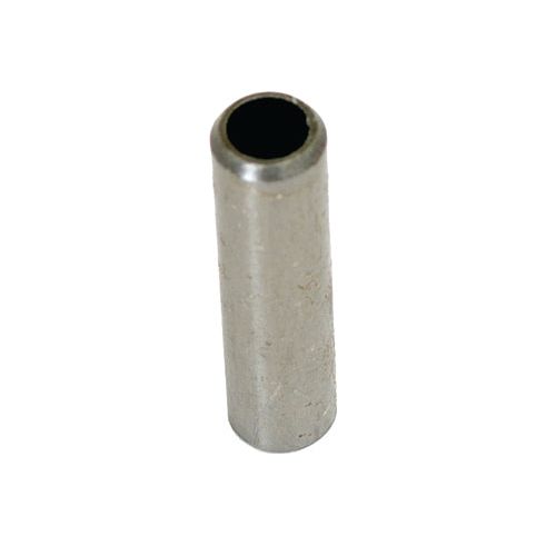 An image of a cylindrical metal tube with an open end, shown vertically, resembling the Exhaust Valve Guide (Sparex Part No. S.60194) from Sparex for a Massey Ferguson diesel engine.