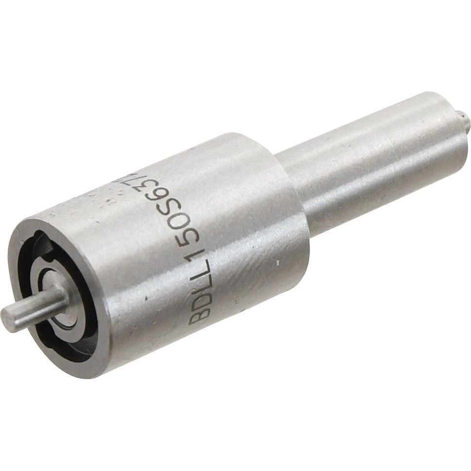 Close-up of a cylindrical metal component with engraved text "BDLL150S6371" on its surface, featuring a small protruding shaft on one end, likely part of the Sparex Fuel Injector Nozzle (Sparex Part No. S.60259) for Massey Ferguson systems.