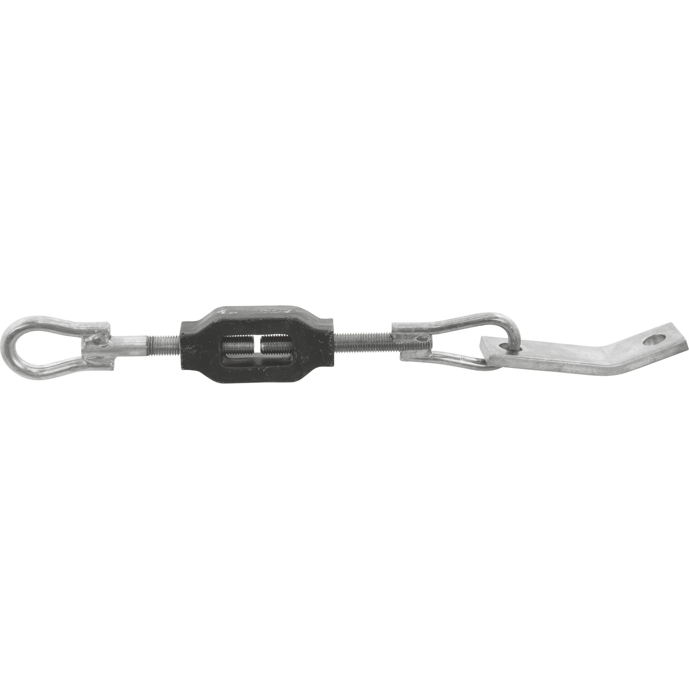 Introducing the Sparex Stabiliser Chain (Sparex Part No. S.60291), designed for heavy-duty applications and equipped with hooks at both ends to adjust tension and length in cables or ropes, making it ideal for use on Case IH International Harvester machinery.