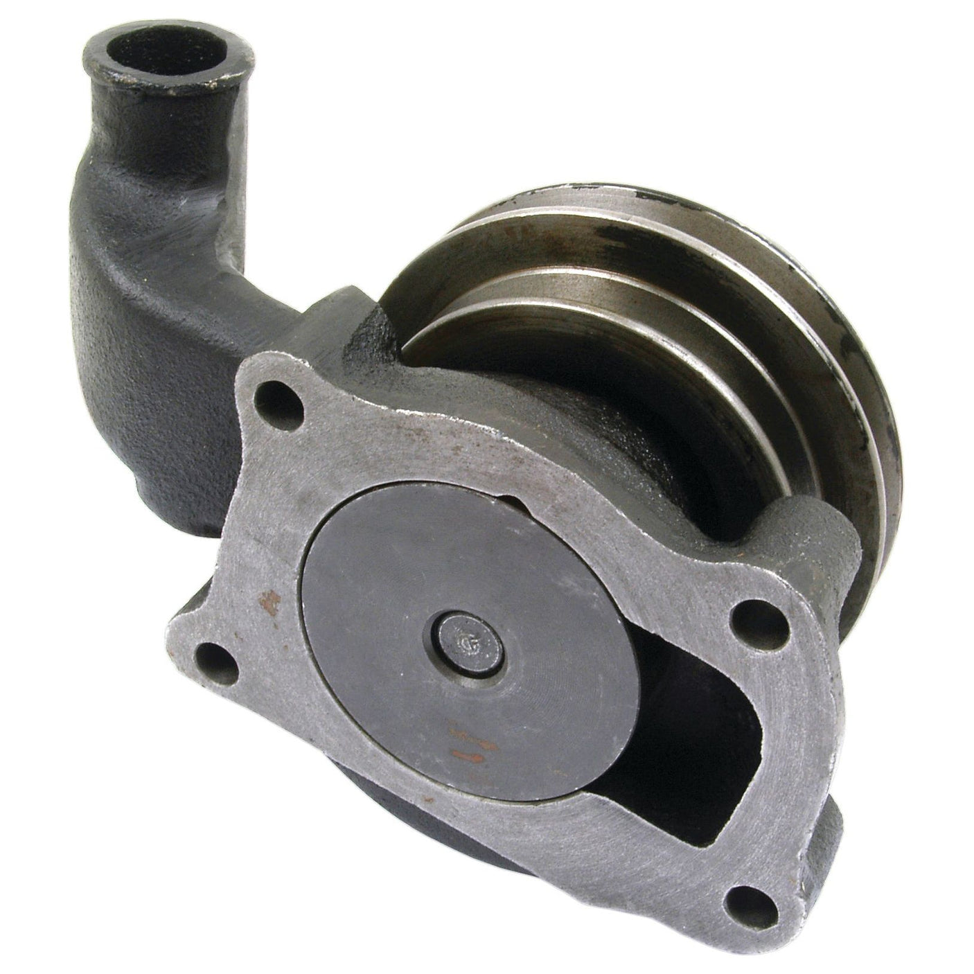 The Sparex Water Pump Assembly (Supplied with Pulley) - S.60330, featuring a 12mm pulley wheel and an inlet/outlet pipe, is shown.