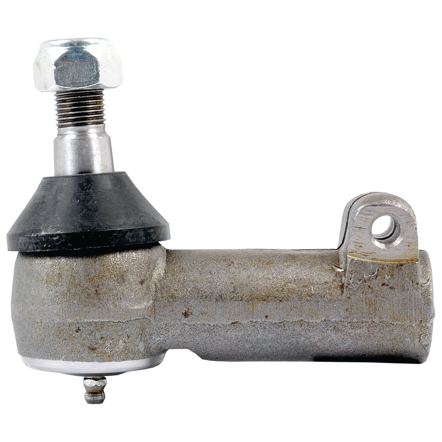 This Sparex 95mm Track Rod (S.60391) is a metal automotive part, possibly used as a tie rod end, featuring an M16 x 1.5 female thread on one end and a hole for attachment on the other.