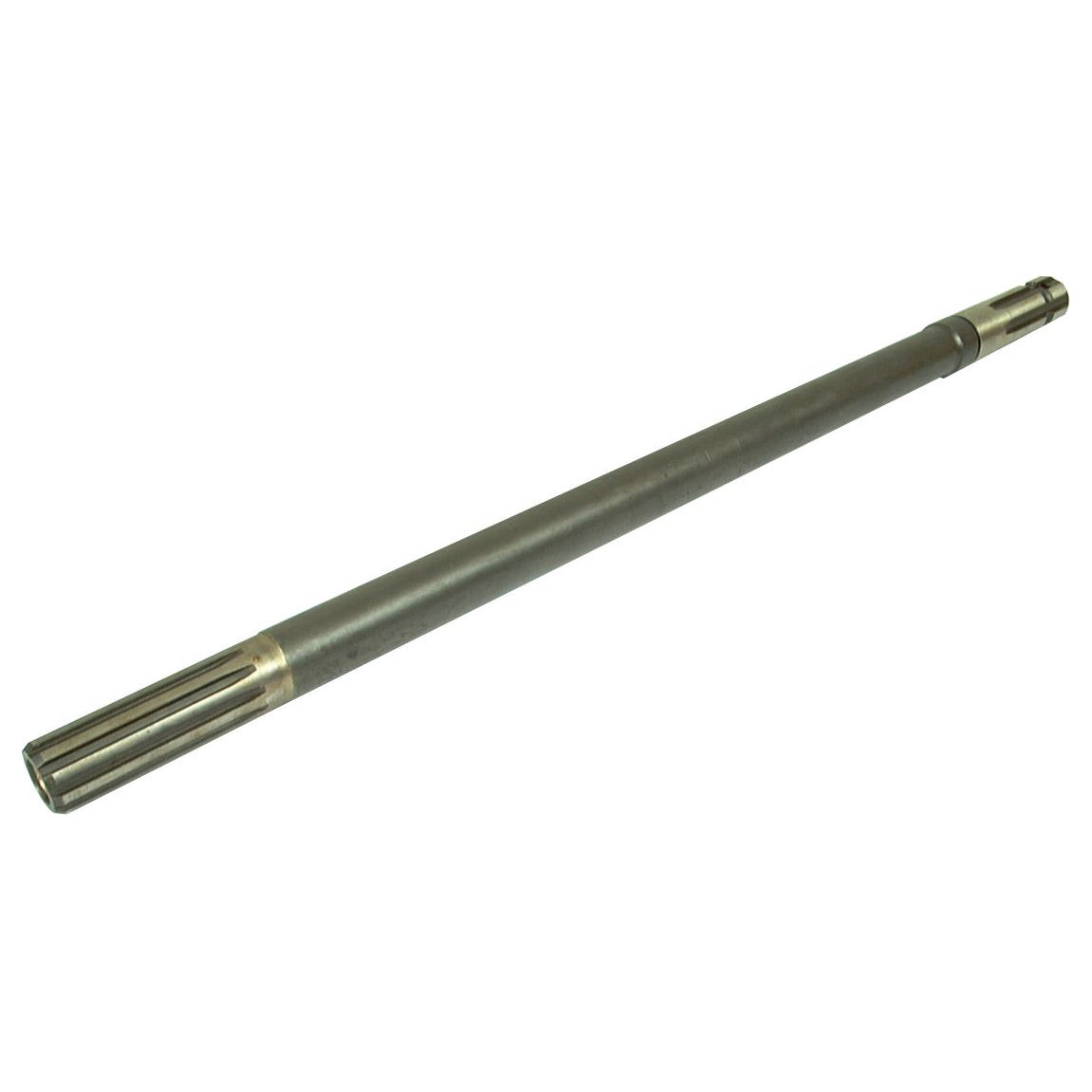 Image of the PTO Shaft - S.60409 by Sparex, showcasing a long, cylindrical metal bar with a smooth surface and a grooved end featuring splines. Commonly used as a barrel or pipe in mechanical or industrial applications.