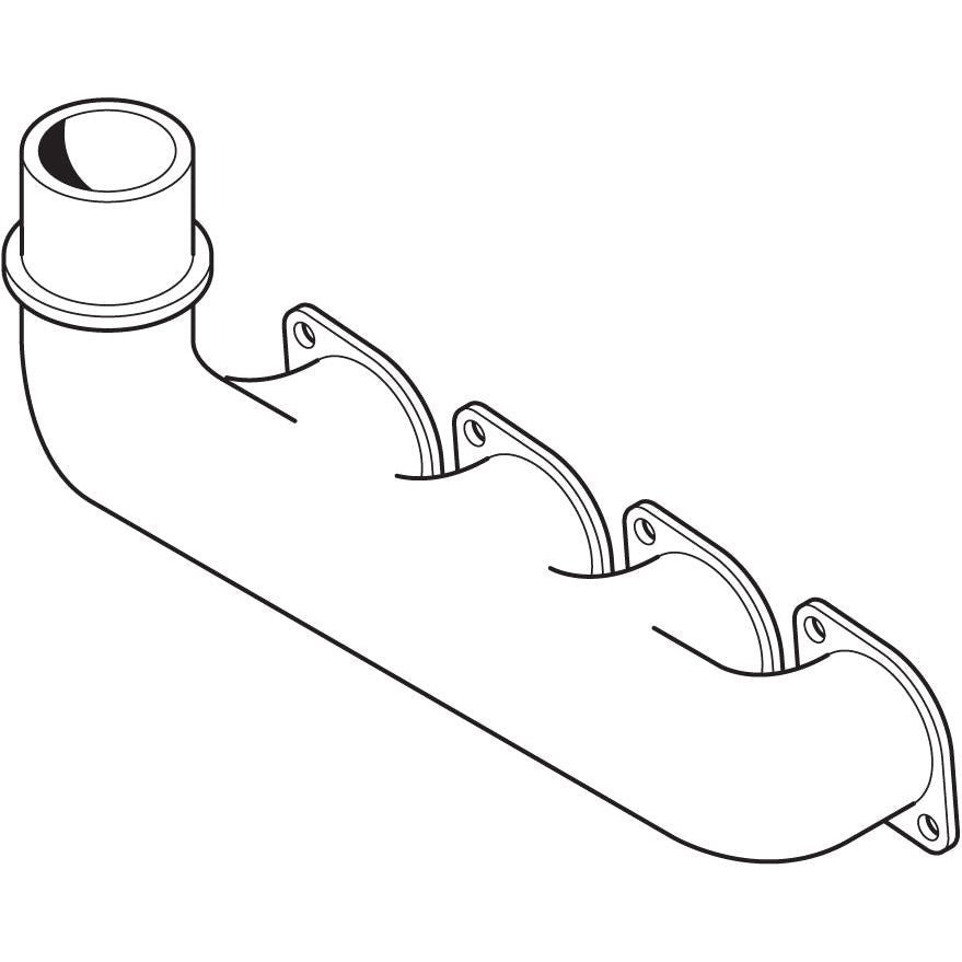 Line drawing of the Sparex Exhaust Manifold (4 Cyl.) featuring a tubular shape with three mounting points along its length, designed for a 4 Cyl. engine (Sparex Part No. S.60519).