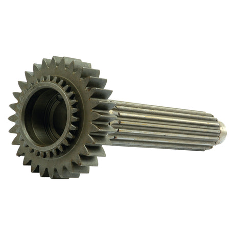 A metal gear with a toothed edge and a cylindrical shaft, such as the Main Shaft (Sparex Part No. S.60684) by Sparex, designed for transmission mechanisms in Ford New Holland machinery.