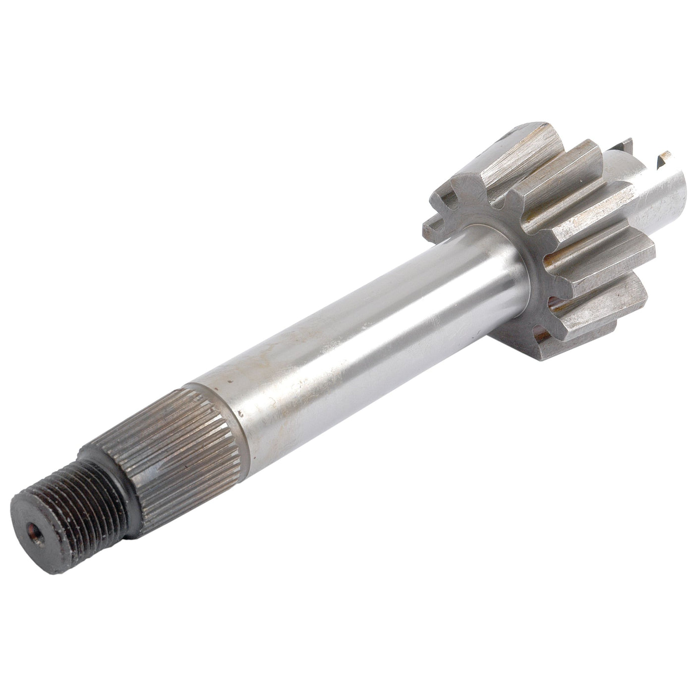 A metal automotive gear shaft with threaded ends and ridged teeth, crafted to fit Ford / New Holland models, branded as the Sparex Steering Sector (Part No. S.60695).