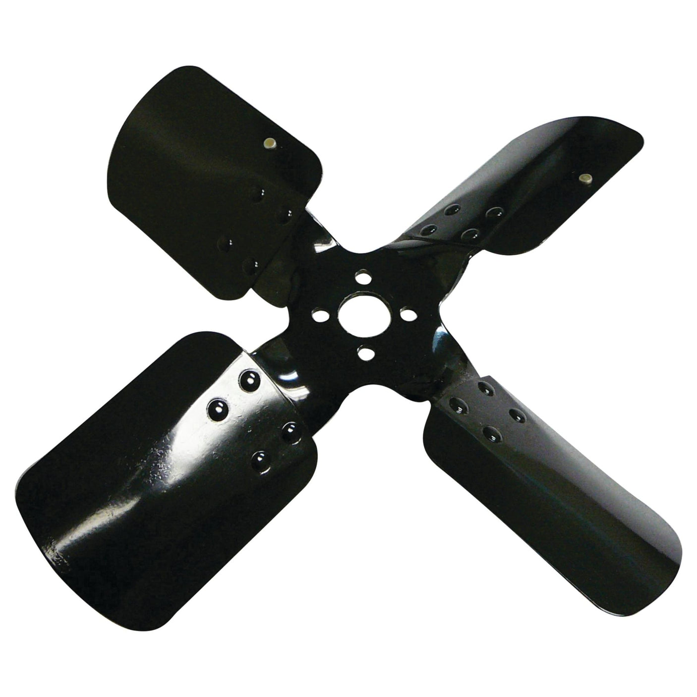 A black Sparex fan blade (Sparex Part No. S.61030) featuring four metal blades.