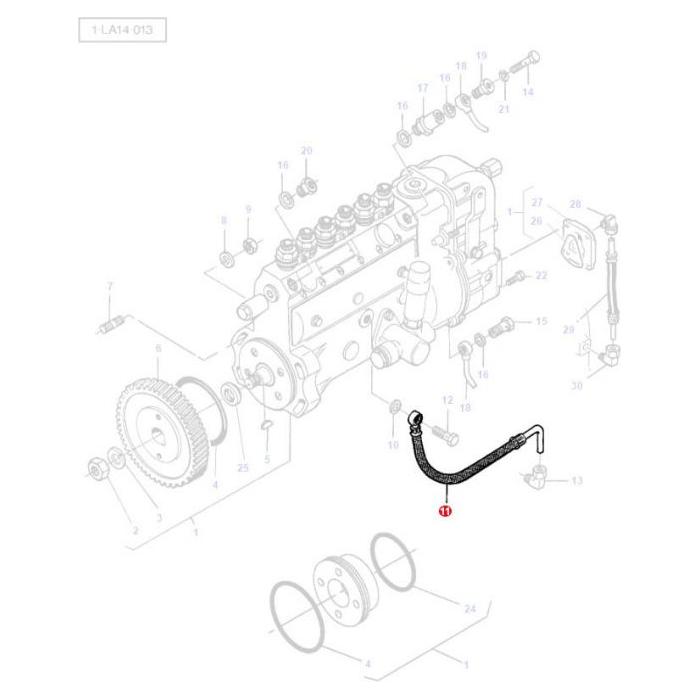 Massey Ferguson - Hydraulic Hose - V836346890 - Farming Parts