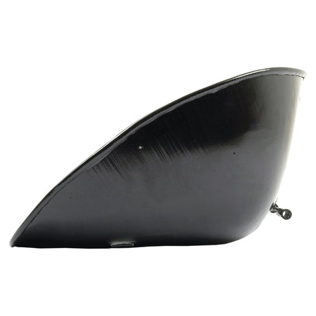 A Sparex Seat Assembly (Sparex Part No. S.61144) featuring a black, curved metal design with a small hook at the bottom, reminiscent of the side view of a seat pan for a Massey Ferguson tractor.