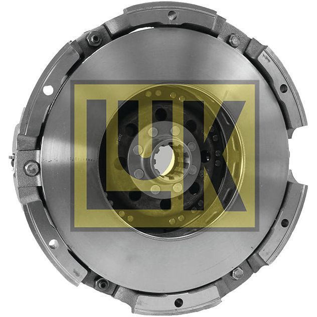 Image of a metal automotive clutch with the Sparex brand logo overlayed in yellow and black in the center, featuring a high-performance Cerametallic Captive Disc for enhanced durability, titled Clutch Cover Assembly - S.61233.