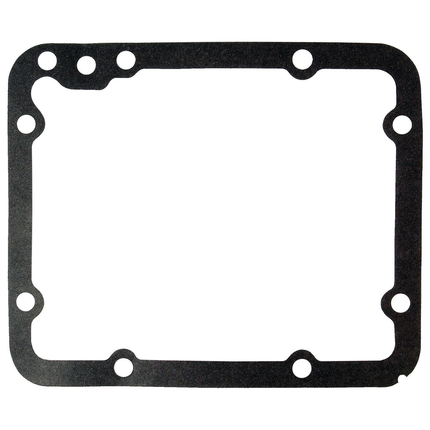 The Sparex Hydraulic Pump Gasket (Part No. S.61320) is a black rectangular gasket with rounded corners and multiple bolt holes around the edges, made from durable Toranit 413 material, making it ideal for pump-to-housing applications.