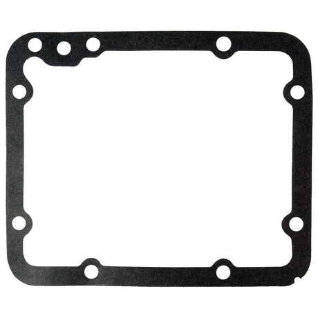 The Sparex Hydraulic Pump Gasket (Part No. S.61320) is a black rectangular gasket with rounded corners and multiple bolt holes around the edges, made from durable Toranit 413 material, making it ideal for pump-to-housing applications.