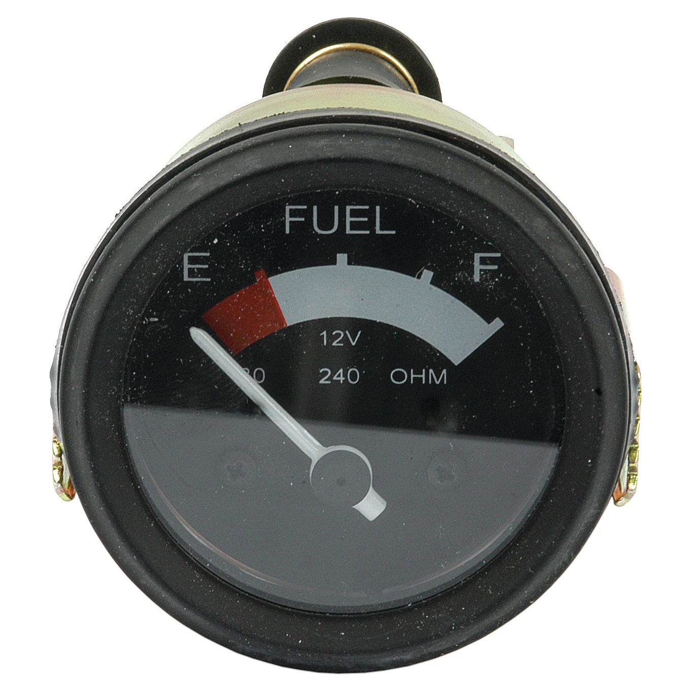 The Sparex Fuel Gauge (Part No. S.61429), designed for 12V systems and featuring a 240 OHM specification, is ideal for vintage Massey Ferguson and Landini tractors.