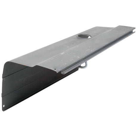 The Bonnet - LH (Sparex Part No. S.61483) is a gray metal component with a flat base and an elevated section featuring a circular cutout, commonly used in Sparex aftermarket parts for Ford/New Holland tractors.