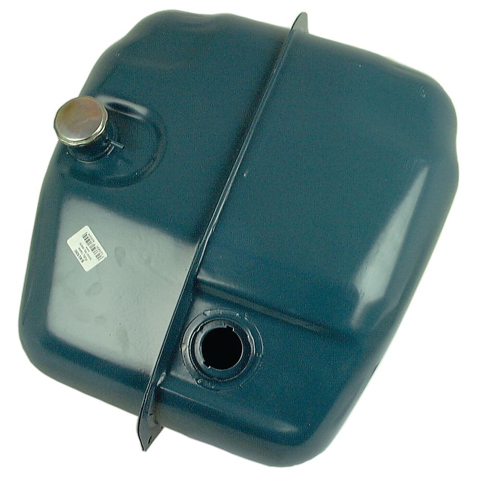 A Sparex Fuel Tank (Part No. S.61500) for Ford/New Holland, in dark green, complete with a filler cap and an outlet opening.