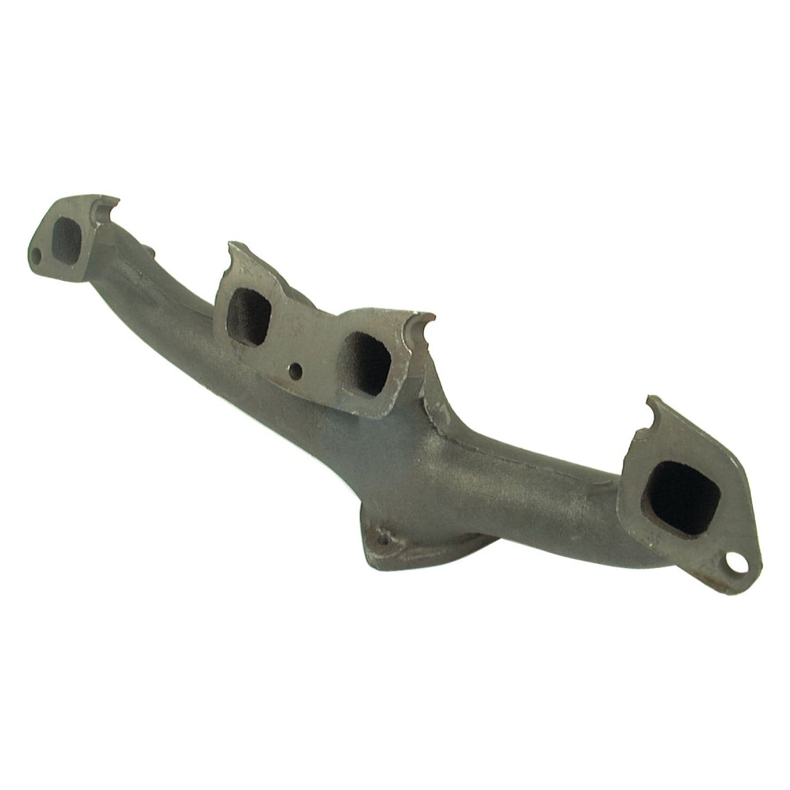 The Sparex Exhaust Manifold (4 Cyl.) | Sparex Part No.S.61645 is expertly designed with four ports and a single outlet to channel exhaust gases from a 4-cylinder engine's cylinders, making it an ideal fit for Ford New Holland models.