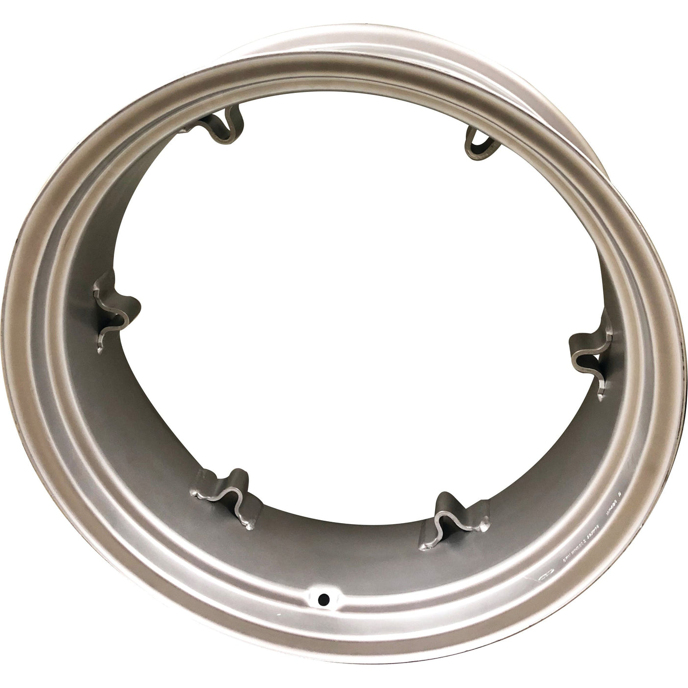 The Sparex Wheel Rim, model S.61966, is a 10 x 28'' metallic rim featuring a circular design with six evenly-spaced bolt holes around the center, making it compatible with various tyre sizes.